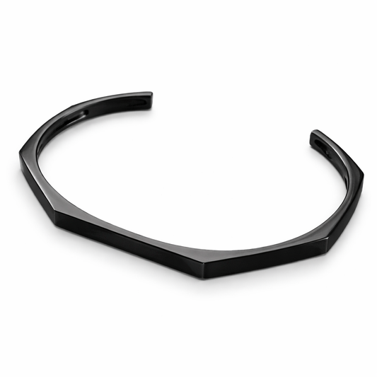OCTA Bracelet Black svart armband i rostfritt stål – AVLORA Jewelry