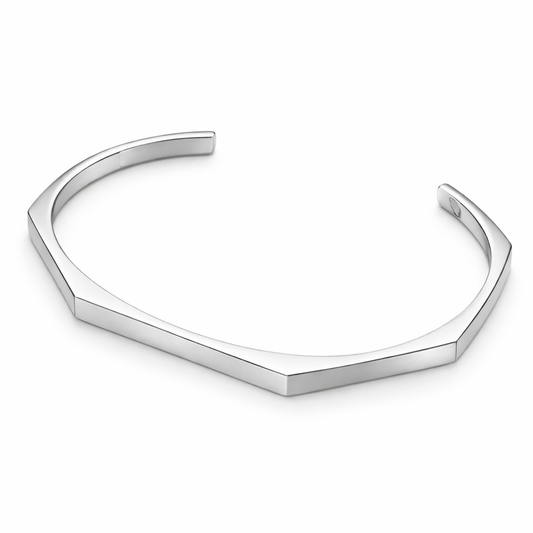 OCTA Bracelet Silver armband i silverfärgat rostfritt stål – AVLORA Jewelry